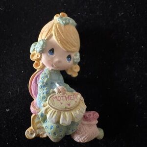 Precious Moments Mother Figurine Brooch
